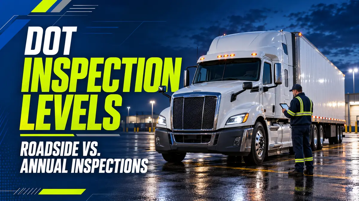 DOT Inspection Levels Explained: Roadside vs. Annual Inspections